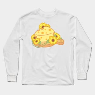 Tiny Sunflower Cheese Board Long Sleeve T-Shirt